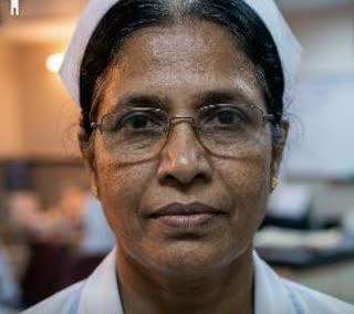 Sister Rekha Yadav, Senior ward nurse, 49