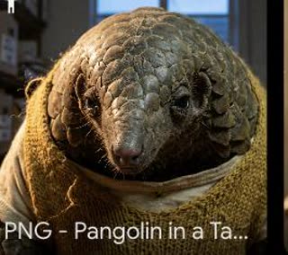 Pangolin in a Tank Top, Armoured, deadpan