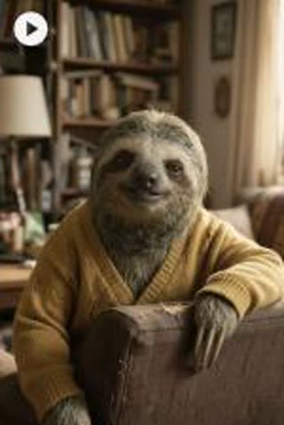 Sloth in a cardigan, The reference character