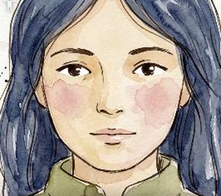 Watercolour Girl, Hand-painted 2D